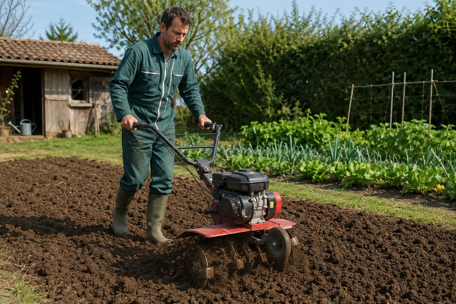 homme potager